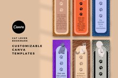 Cat Lover Bookmark Design Canva Template Product Image 2