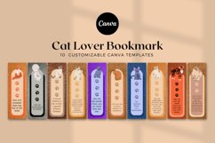 Cat Lover Bookmark Design Canva Template Product Image 1
