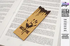 Wooden True Crime Bookmark Laser Cut | Detective Crime Scene Product Image 1