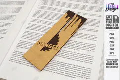 Wooden True Crime Bookmark Laser Cut | Detective Crime Scene Product Image 1