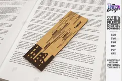 Wooden True Crime Bookmark Laser Cut | Detective Crime Scene Product Image 1