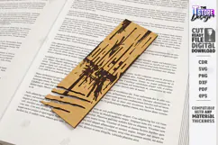 Wooden True Crime Bookmark Laser Cut | Detective Crime Scene Product Image 1