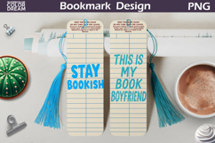 Funny Retro Library Card Bookmarks | Reading Sublimation Product Image 1