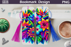 Wildflowers Bookmark | Tropical floral bookmark Product Image 1