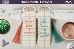 Funny Retro Library Card Bookmarks | Reading Sublimation Product Image 1