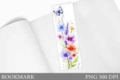 Butterfly Bookmark Sublimation. Butterflies Bookmark Design Product Image 1