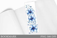 Floral Bookmark Design. Flowers Bookmark Sublimation Product Image 1