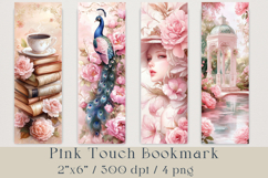 Pink Touch Bookmark Digital, 4 png Product Image 1
