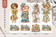 Summer sublimation of bookmarks in the of gnomes. PNG Product Image 1