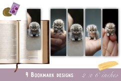 Playful Kitten Bookmark PNG, Bookmark Sublimation Product Image 1