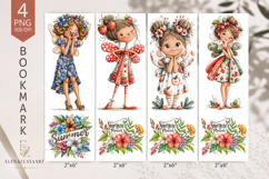 Summer sublimation of bookmarks in the of gnomes. PNG Product Image 1