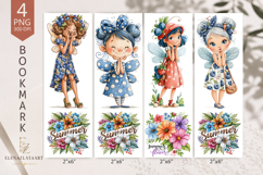 Summer sublimation of bookmarks in the of gnomes. PNG Product Image 1