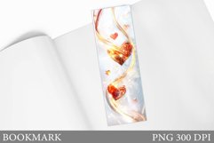 Hearts Bookmark Design. Valentines Bookmark Sublimation Product Image 1