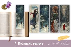 Valentines day girl bookmark printable | Retro woman Product Image 1