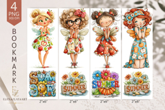 Summer Fairy Bookmark PNG Set | Cute Girls Product Image 1