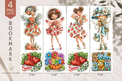 Summer Fairy Bookmark PNG Set | Cute Girls Product Image 1