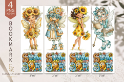 Summer sublimation of bookmarks in the of gnomes. PNG Product Image 1