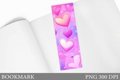 Hearts Bookmark Design. Hearts Sublimation Product Image 1