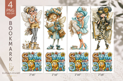 Summer sublimation of bookmarks in the of gnomes. PNG Product Image 1