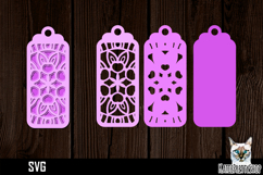 3d layered papercut bookmark, mandala bookmark svg Product Image 1