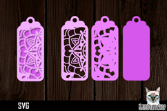 3d layered papercut bookmark, mandala bookmark svg Product Image 1