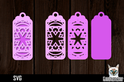 3d layered papercut bookmark, mandala bookmark svg Product Image 1