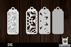3d layered papercut bookmark, mandala bookmark svg Product Image 1