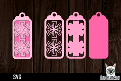 3d layered papercut bookmark, mandala bookmark svg Product Image 1