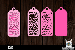 3d layered papercut bookmark, mandala bookmark svg Product Image 1