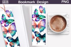 Bookmark Butterfly Printable | Bookmark 3D Butterflies PNG Product Image 1