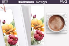 Bookmarks Roses Printable | Bookmark Flowers Sublimation Product Image 10