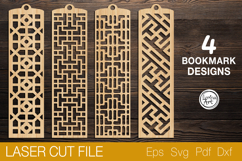 Bookmark Laser Cut SVG |Bookmark Template Product Image 1