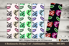 Visual Beat Bookmarks Sublimation Design Product Image 1