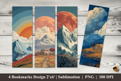 World Fantasy Bookmarks Sublimation Design Product Image 1
