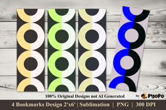 Color Ring Bookmarks Sublimation Design Product Image 1