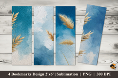 Wheat of Stillness Bookmarks Sublimation Design Product Image 1