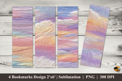 Pencil Texture Bookmarks Sublimation Design Product Image 1
