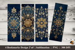 Sacred Geometry Bloom Bookmarks Sublimation Design Product Image 1