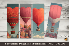 Sky of Love Bookmarks Sublimation Design Product Image 1