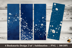 Whispering Rose Lines Bookmarks Sublimation Design Product Image 1