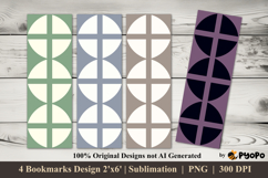 Pattern Bloom Bookmarks Sublimation Design Product Image 1