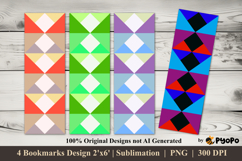 Prism Parade Bookmarks Sublimation Design Product Image 1