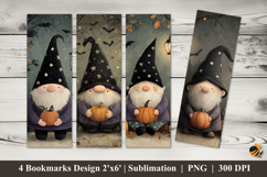 Cute Gnome Bookmarks Sublimation Design Product Image 1