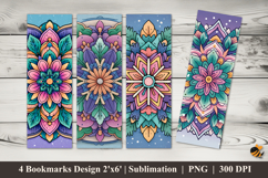 Snow Harmony Bookmarks Sublimation Design Product Image 1