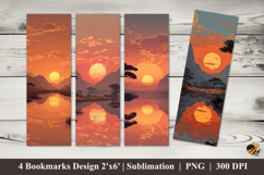Horizon of Peace Bookmarks Sublimation Design Product Image 1
