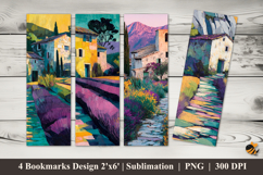 Natural Shades Bookmarks Sublimation Design Product Image 1
