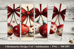 Cherry Ornament Bookmarks Sublimation Design Product Image 1