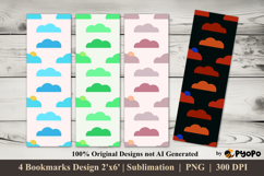 Cloud Parade Bookmarks Sublimation Design Product Image 1