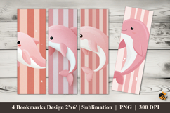 Female Dolphin Bookmarks Sublimation Design Product Image 1