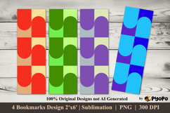 Color Pulse Bookmarks Sublimation Design Product Image 1
